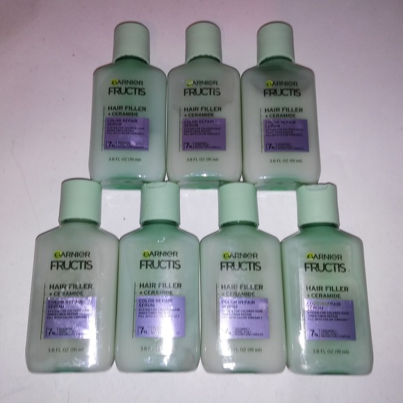 Set of 7 Garnier Fructis Hair Filler + Ceramide Color Repair Serum Sulfate Free - Picture 1 of 7